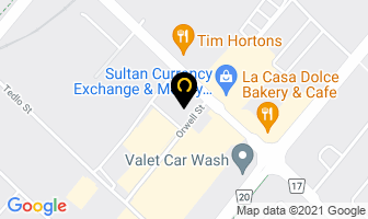 D S Signs in Mississauga map