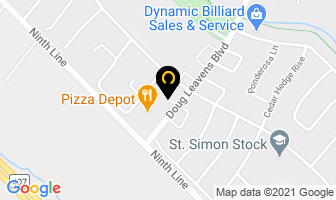 Dacord Plumbing in Mississauga map