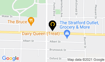 Dairy Queen Brazier in Stratford map