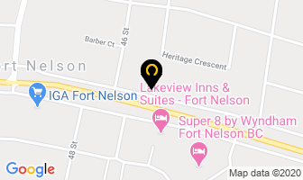 Dalex Auto Service in Fort Nelson map