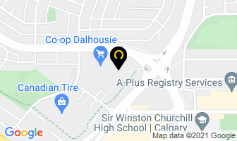 Dalhousie Barber Shop in Calgary map