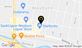 Dallas Pizza in Weyburn map