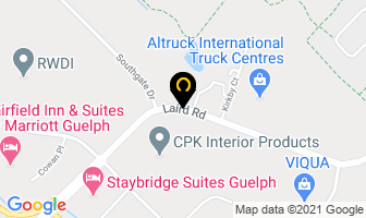 Daltec Canadian Manufacturing in Guelph map