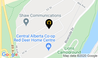Dan Waters Construction in Red Deer map