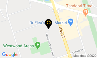 Dana Industries Inc in Orillia map