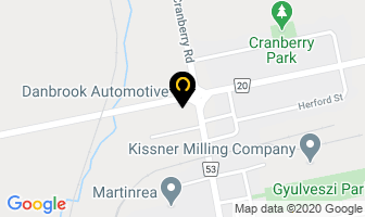 Danbrook Automotive in Tillsonburg map