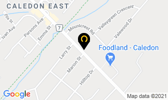 Danby Landscaping Ltd in Caledon map