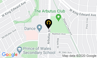 Dance Co Arbutus Shopping Centre in Vancouver map