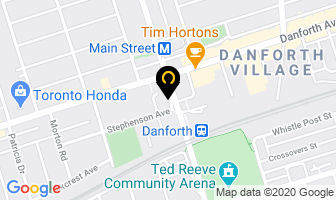 Danforth Main Street Clinic in Orillia map