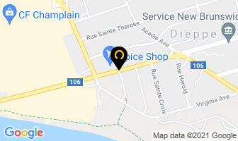 Danielle's Flower Shop in Dieppe map