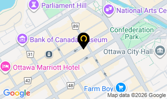 Daniels Law Firm in Ottawa map
