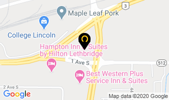 Dan's Green Houses in Lethbridge map