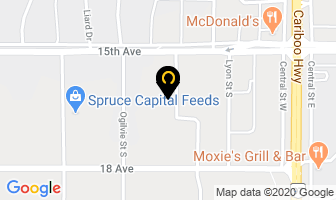 Dark Horse Car Audio in Prince George map