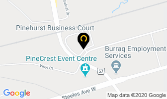 Dart Glass 1989 Corp in Vaughan map