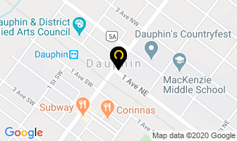 Dauphin Community Inn in Dauphin map