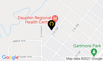 Dauphin Regional Health Centre in Dauphin map