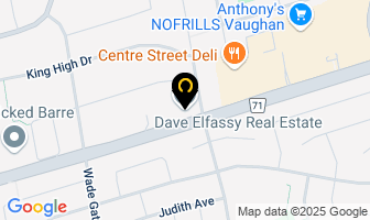 Dave Elfassy Real Estate in Thornhill map