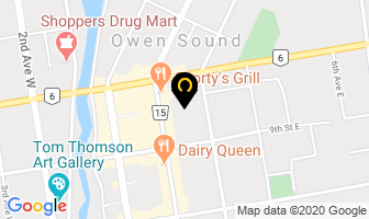 Davidson & Shouldice & Shute in Owen Sound map