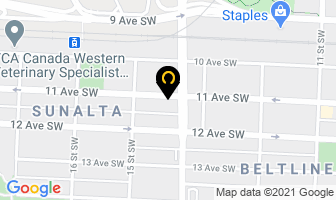 Davidson Courier Services Ltd in Calgary map