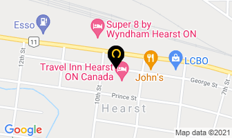 Davidson De Laplante Insurance Brokers Ltd in Hearst map