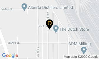 Davis Foundation Spray Ltd in Calgary map