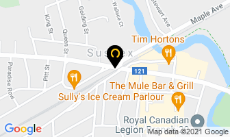 Davis Plumbing & Heating in Sussex map