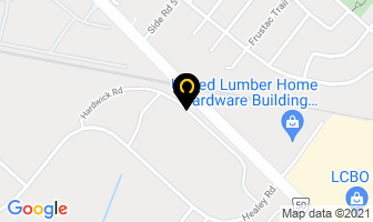 Dawson Cabinetworks Inc in Caledon map