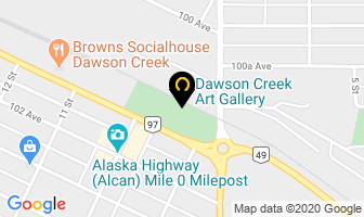 Dawson Creek Art Gallery in Dawson Creek map