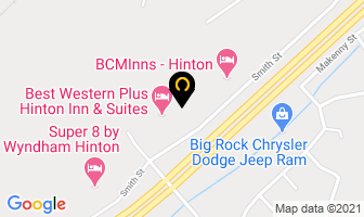 Days Inn Hinton in Hinton map