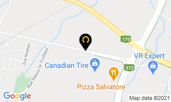 D&eacute;bosselage Saint-Francois in Jonquière map
