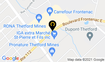 D&eacute;lice Plus in Thetford Mines map