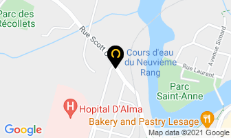 D&eacute;panneur Chez Jenny in Alma map