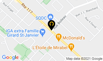 D&eacute;panneur Paquette in Mirabel map
