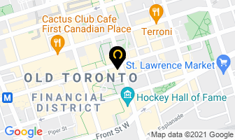 Debonair Corporate Events in Toronto map