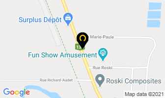 Debusqueuses Awassos Inc in Roxton Falls map