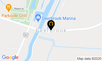Deerbrook Marina in Essex County map