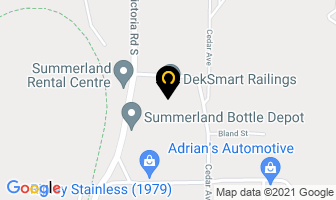 Deksmart Railings in Summerland map