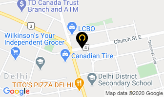 Delhi Chiropractic in Delhi map