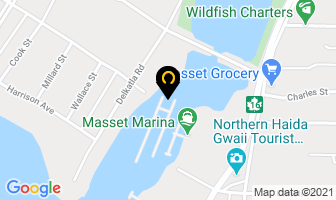 Delkatla Slough Harbour Authority in Masset map