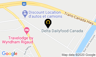 Delta Dailyfood Canada Inc in Rigaud map
