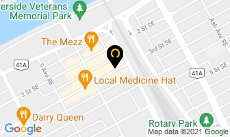 Deluxe Central Taxi in Medicine Hat map