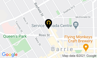 Deluxe Taxi in Barrie map