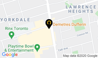 Demetres Dufferin in North York map