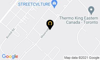 Dennis Auto Repair in Mississauga map