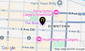 Dental At The Bow in Calgary map