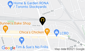 Dental By High Park in Toronto map