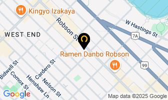 Dental Clinic @ Robson in Vancouver map