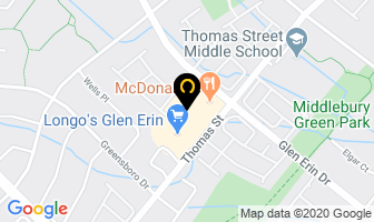Dentistry On Glen Erin in Mississauga map