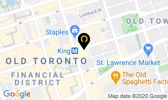 Dentistry On King in Toronto map