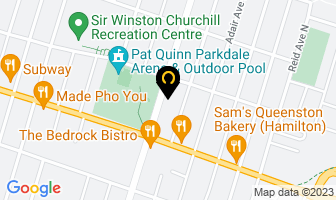 Dentistry On Parkdale in Hamilton map